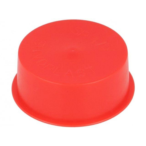 14450; Plugs; Body: red; Out.diam: 59.9mm; H: 20mm; Mat: LDPE; Shape: round; SUNDPLAST
