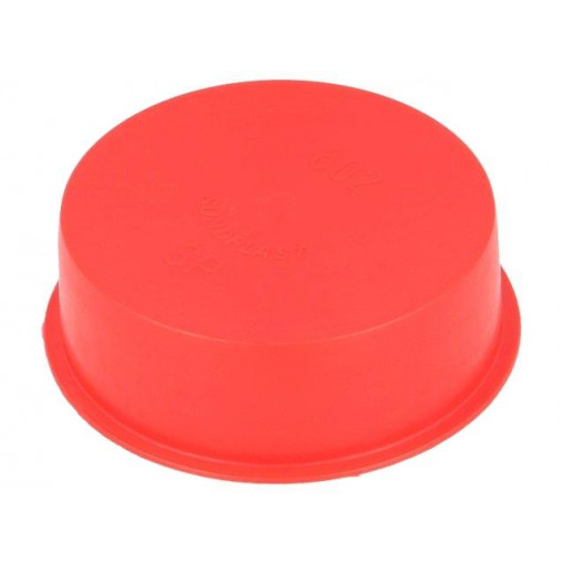 14500; Plugs; Body: red; Out.diam: 61.5mm; H: 20mm; Mat: LDPE; Shape: round; SUNDPLAST