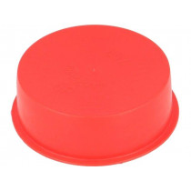 14600; Plugs; Body: red; Out.diam: 62.5mm; H: 20mm; Mat: LDPE; Shape: round; SUNDPLAST