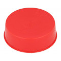 14730; Plugs; Body: red; Out.diam: 84.5mm; H: 17.6mm; Mat: LDPE; Shape: round; SUNDPLAST