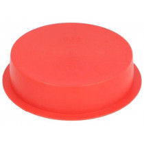15000; Plugs; Body: red; Out.diam: 98mm; H: 24mm; Mat: LDPE; Shape: round; SUNDPLAST