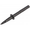 SPS 2124 NI/SW; Test probe; 32A; black; Socket size: 4mm; Plating: nickel plated; SCHÜTZINGER