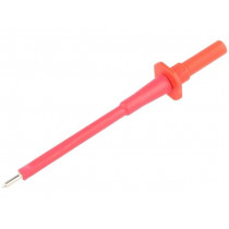 SPS 2700 NI/RT; Test probe; 10A; red; Socket size: 4mm; Plating: nickel plated; SCHÜTZINGER