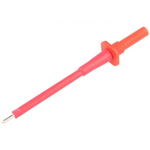 SPS 2700 NI/RT; Test probe; 10A; red; Socket size: 4mm; Plating: nickel plated; SCHÜTZINGER