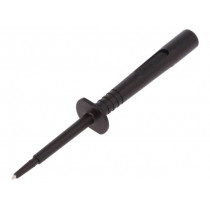 SPS 6890 NI/SW; Test probe; 16A; black; Socket size: 4mm; Plating: nickel plated; SCHÜTZINGER