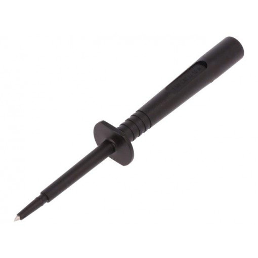 SPS 6890 NI/SW; Test probe; 16A; black; Socket size: 4mm; Plating: nickel plated; SCHÜTZINGER