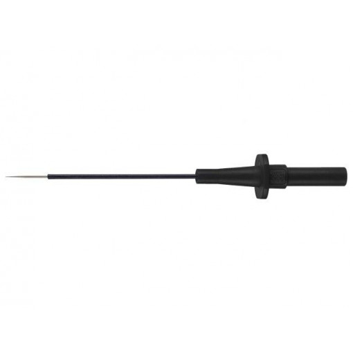 SPS 8034 NI/SW; Test probe; 5A; black; Socket size: 4mm; Plating: nickel plated; SCHÜTZINGER