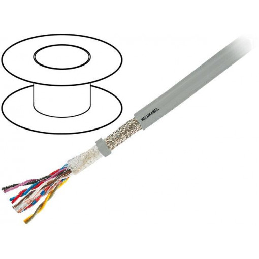 19138; Wire: control cable; SUPER-PAAR-TRONIC-C-PUR; 2x2x1mm2; PUR; grey; HELUKABEL