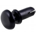 SR-365K; Rivet; polyamide; Panel cutout diam: 3mm; Colour: black; UL94V-2; KSS WIRING SR-365K; Rivet; polyamide; Panel cutout diam: 3mm; Colour: black; UL94V-2; KSS WIRING