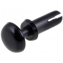 SR-380K; Rivet; polyamide; Panel cutout diam: 3mm; Colour: black; UL94V-2; KSS WIRING