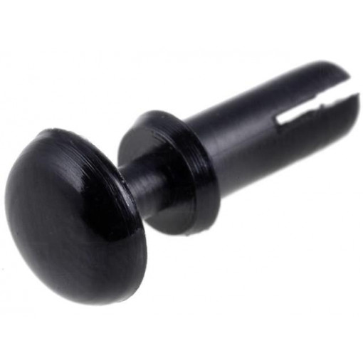 SR-380K; Rivet; polyamide; Panel cutout diam: 3mm; Colour: black; UL94V-2; KSS WIRING