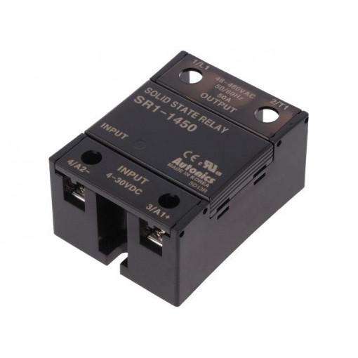 SR1-1450-N; Relay: solid state; Ucntrl: 4÷30VDC; 50A; 48÷480VAC; screw type; AUTONICS