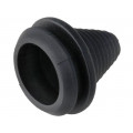 ; Grommet; stepped; PVC; black; Øcable: 5÷17mm; t: 3mm; 