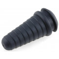 ; Grommet; stepped; PVC; black; Øcable: 5÷9mm; t: 3mm; ESSENTRA