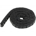 ; Cable chain; Series: Light; Bend.rad: 18mm; L: 1003mm; Colour: black; BREVETTI