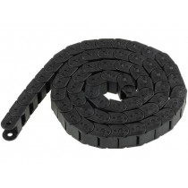 ; Cable chain; Series: Light; Bend.rad: 18mm; L: 1003mm; Colour: black; BREVETTI
