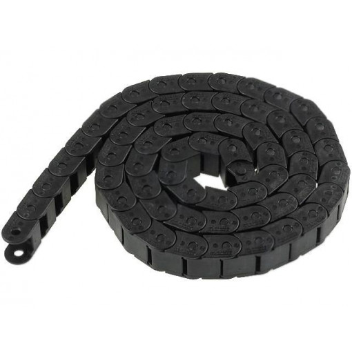 ; Cable chain; Series: Light; Bend.rad: 18mm; L: 1003mm; Colour: black; BREVETTI