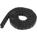; Cable chain; Series: Light; Bend.rad: 30mm; L: 1003mm; Colour: black; BREVETTI