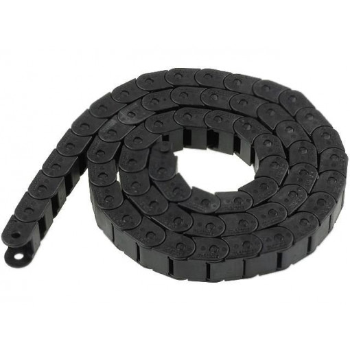 ; Cable chain; Series: Light; Bend.rad: 30mm; L: 1003mm; Colour: black; BREVETTI