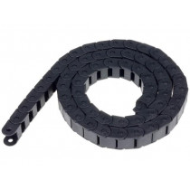 SR20012040; Cable chain; Series: Light; Bend.rad: 40mm; L: 1003mm; Colour: black; BREVETTI