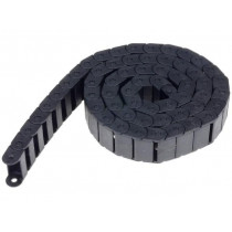 SR20025018; Cable chain; Series: Light; Bend.rad: 18mm; L: 1003mm; Colour: black; BREVETTI