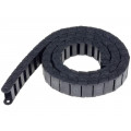 SR20025040; Cable chain; Series: Light; Bend.rad: 40mm; L: 1003mm; Colour: black; BREVETTI