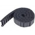SR20035018; Cable chain; Series: Light; Bend.rad: 18mm; L: 1003mm; Colour: black; BREVETTI