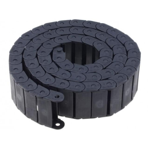 ; Cable chain; Series: Light; Bend.rad: 30mm; L: 1003mm; Colour: black; BREVETTI