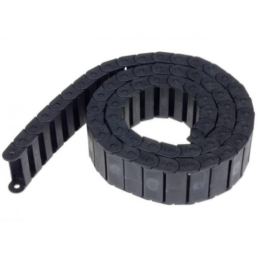 SR20035040; Cable chain; Series: Light; Bend.rad: 40mm; L: 1003mm; Colour: black; BREVETTI