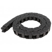SR250LI015060; Cable chain; Series: Light; Bend.rad: 60mm; L: 986mm; Colour: black; BREVETTI