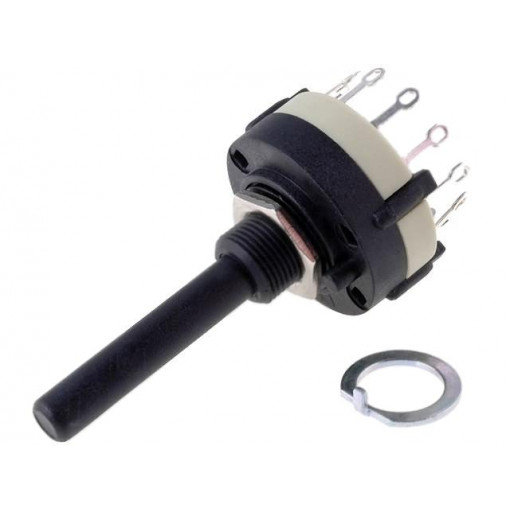 SR26NS1-1-12-M10-38R6; Switch: rotary; Pos: 12; 0.3A/125VAC; 1A/30VDC; Poles number: 1; 30°; CANAL ELECTRONIC