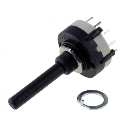 SR26NS1-1-12P-M10-38R6; Switch: rotary; Pos: 12; 0.3A/125VAC; 1A/30VDC; Poles number: 1; 30°; CANAL ELECTRONIC
