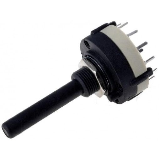 SR26NS1-3-4P-M10-38R6; Switch: rotary; Pos: 4; 0.3A/125VAC; 1A/30VDC; Poles number: 3; 30°; CANAL ELECTRONIC