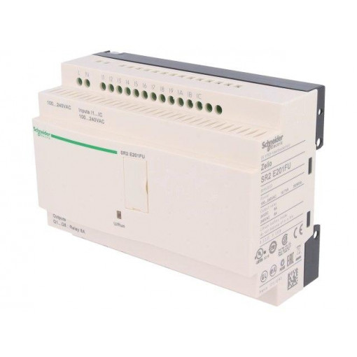 SR2E201FU; Programmable relay; IN: 12; Anal.in: 0; OUT: 8; OUT 1: relay; DIN; SCHNEIDER ELECTRIC