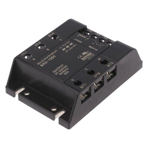 SR3-1250; Relay: solid state; Ucntrl: 4÷30VDC; 50A; 24÷240VAC; 3-phase; AUTONICS