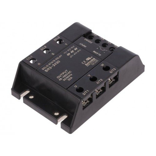 SR3-2430; Relay: solid state; Ucntrl: 24VAC; 30A; 48÷480VAC; 3-phase; AUTONICS