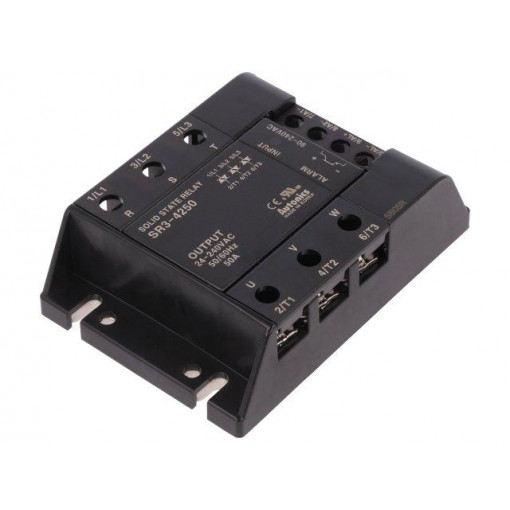 SR3-4250; Relay: solid state; Ucntrl: 90÷240VAC; 50A; 24÷240VAC; 3-phase; AUTONICS