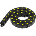 ; Cable chain; Series: Medium; Bend.rad: 40mm; L: 990mm; Colour: black; BREVETTI