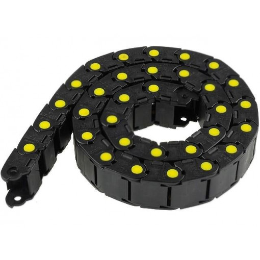 ; Cable chain; Series: Medium; Bend.rad: 40mm; L: 990mm; Colour: black; BREVETTI