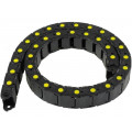 ; Cable chain; Series: Medium; Bend.rad: 80mm; L: 990mm; Colour: black; BREVETTI