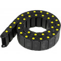 ; Cable chain; Series: Medium; Bend.rad: 60mm; L: 990mm; Colour: black; BREVETTI
