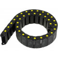 ; Cable chain; Series: Medium; Bend.rad: 80mm; L: 990mm; Colour: black; BREVETTI