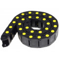 SR305A008; Cable chain; Series: Medium; Bend.rad: 50mm; L: 980mm; Colour: black; BREVETTI
