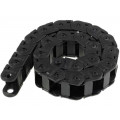 ; Cable chain; Series: Light; Bend.rad: 50mm; L: 990mm; Colour: black; BREVETTI