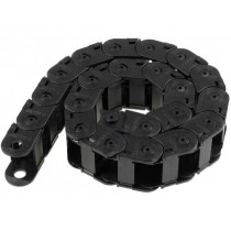 ; Cable chain; Series: Light; Bend.rad: 50mm; L: 990mm; Colour: black; BREVETTI