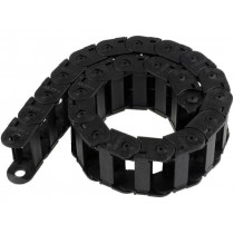 ; Cable chain; Series: Light; Bend.rad: 75mm; L: 990mm; Colour: black; BREVETTI