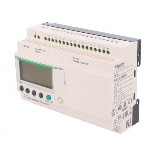 SR3B262BD; Programmable relay; IN: 16; Anal.in: 6; OUT: 10; OUT 1: transistor; SCHNEIDER ELECTRIC