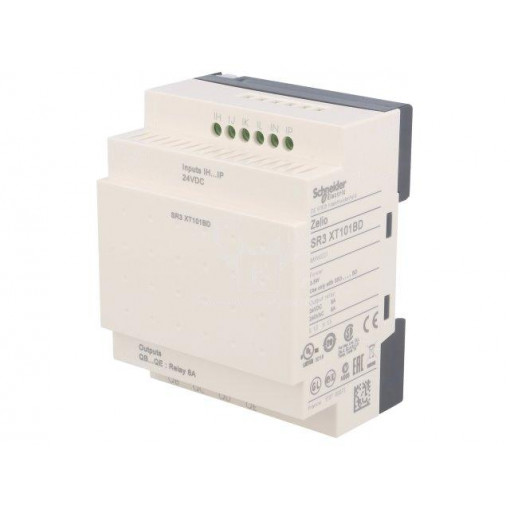 SR3XT101BD; Module: extension; IN: 6; OUT: 4; 24VDC; OUT 1: relay; Zelio Logic; SCHNEIDER ELECTRIC