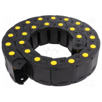 SR400041; Cable chain; Series: Medium; Bend.rad: 75mm; L: 1000mm; BREVETTI