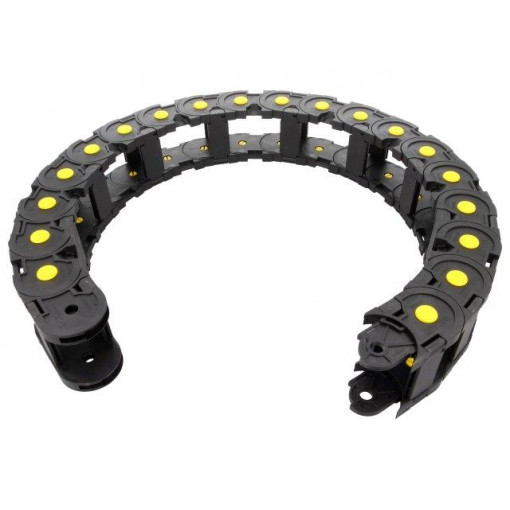 SR660A050200; Cable chain; Series: Medium; Bend.rad: 200mm; L: 1000mm; BREVETTI